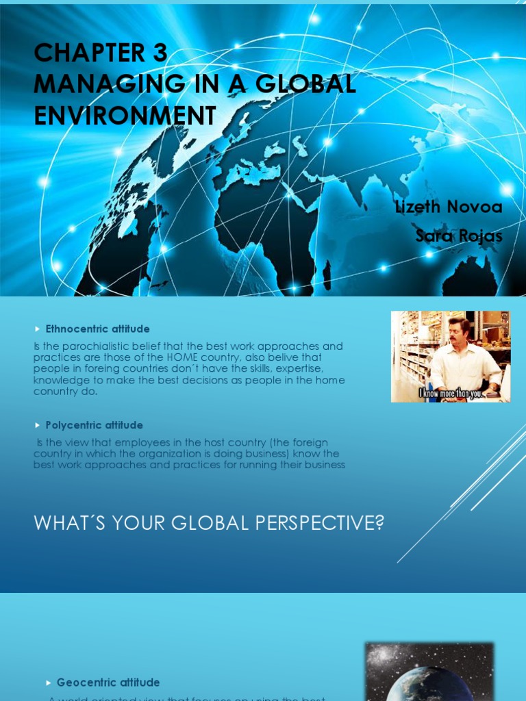 Managing in A Global Environment: Lizeth Novoa Sara Rojas | PDF ...
