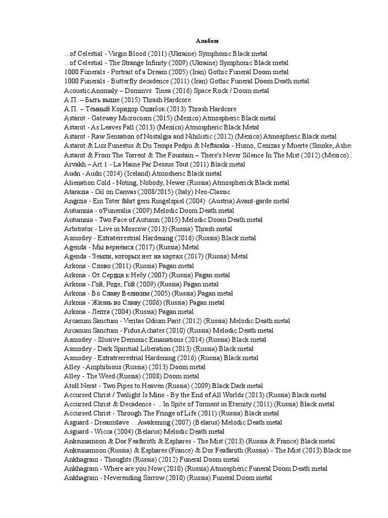 Catalog Dark East Productions | PDF | Rock Music | Musical Subgenres