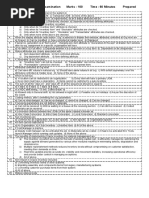 Inventory Organisation Examination Marks: 100 Time: 60 Minutes Prepared By: Nana