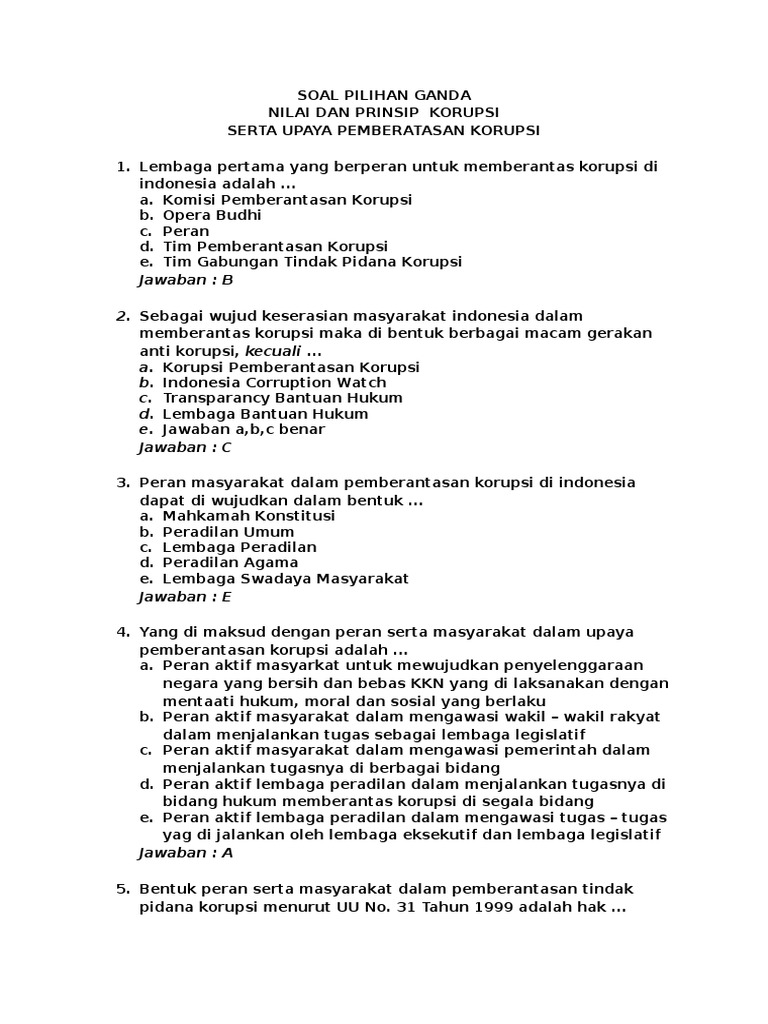 337875645 Soal Pilihan Ganda Pdf