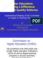 CHED Briefer 2010: "Higher Education: Making A Difference Through Quality Reforms"