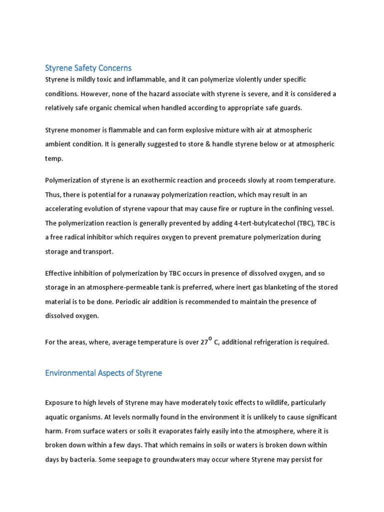 Styrene Safety PDF