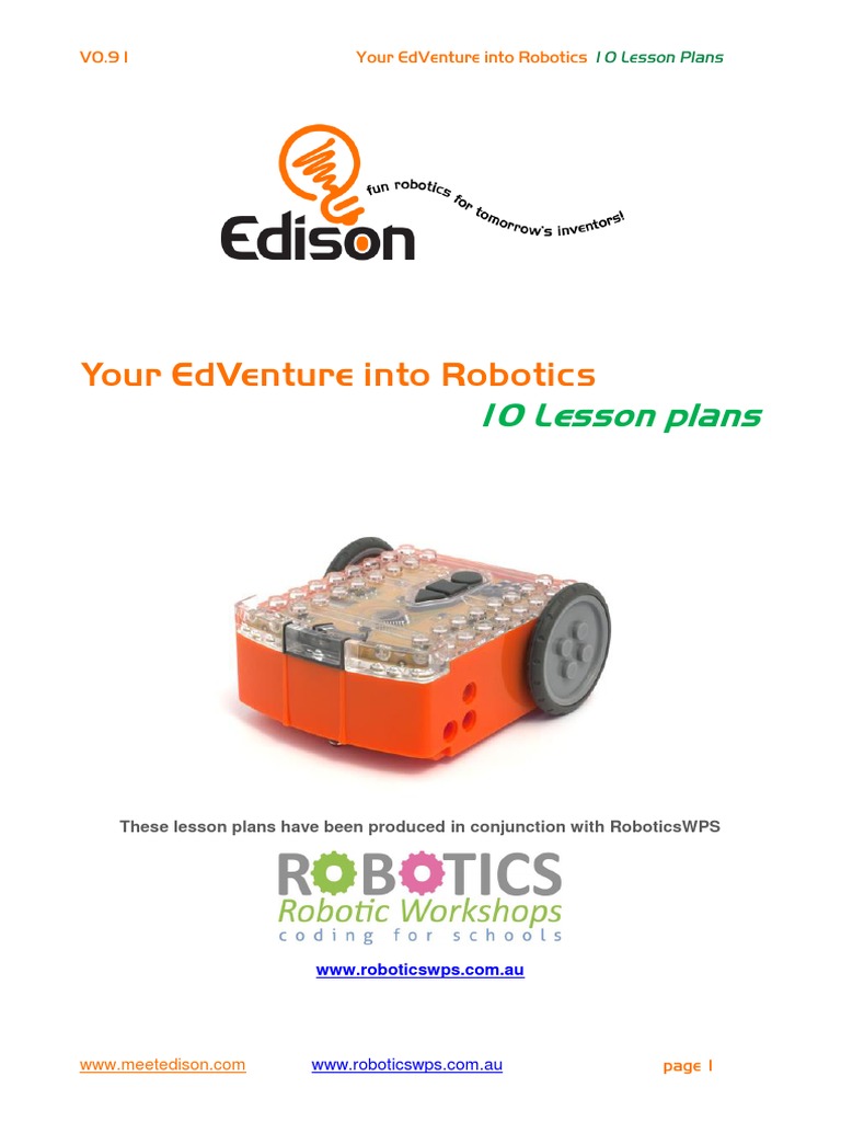 Edison Robot Lesson Plans for Educators | PDF | Lesson Plan | Robot