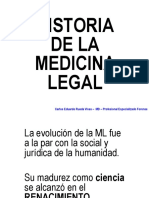 Historia de la Medicina Legal