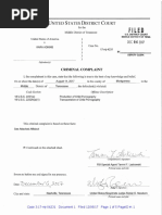 United States District Court: Criminal Complaint