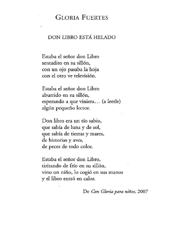 Poema Al Libro | PDF
