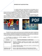 Propuesta Taller Futsal 2018