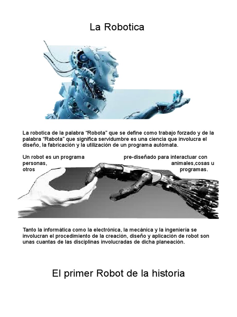 Introducción a la Robótica y su Historia | PDF | Robot | Robótica