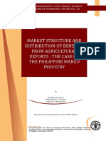 Market Structure and Distribution of Benefits from Agricultural Exports
