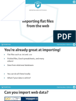 Importing Data in Python Ii: Importing Flat Files From The Web