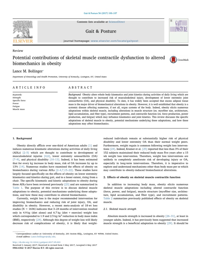 Potential Contributions of Skeletal Muscle Contractile Dysfunction To ...