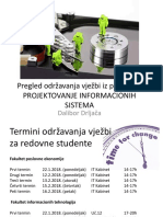 Pregled Održavanja Vježbi Iz Predmeta