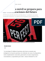 La Telefonía Móvil Se Prepara para Las Comunicaciones Del Futuro