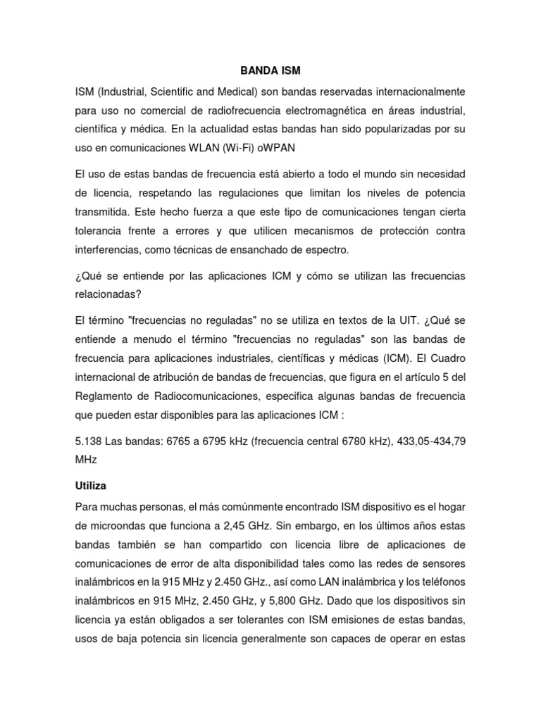 Banda Ism y An PDF Inalámbrico Ieee 802.11