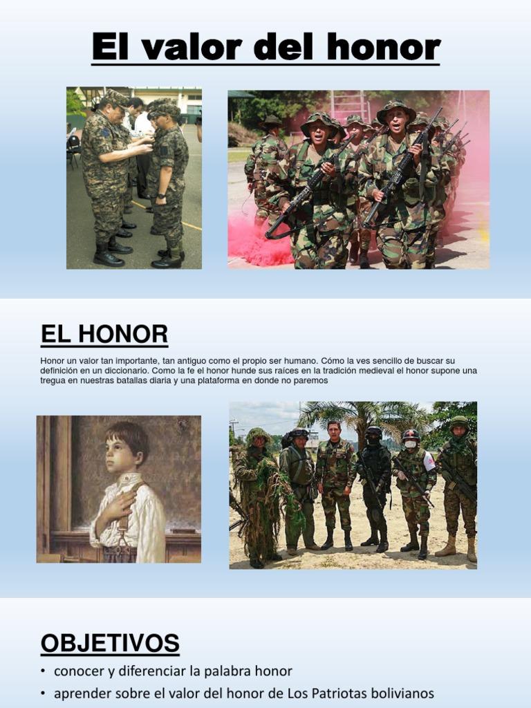 El Valor Del Honor PDF