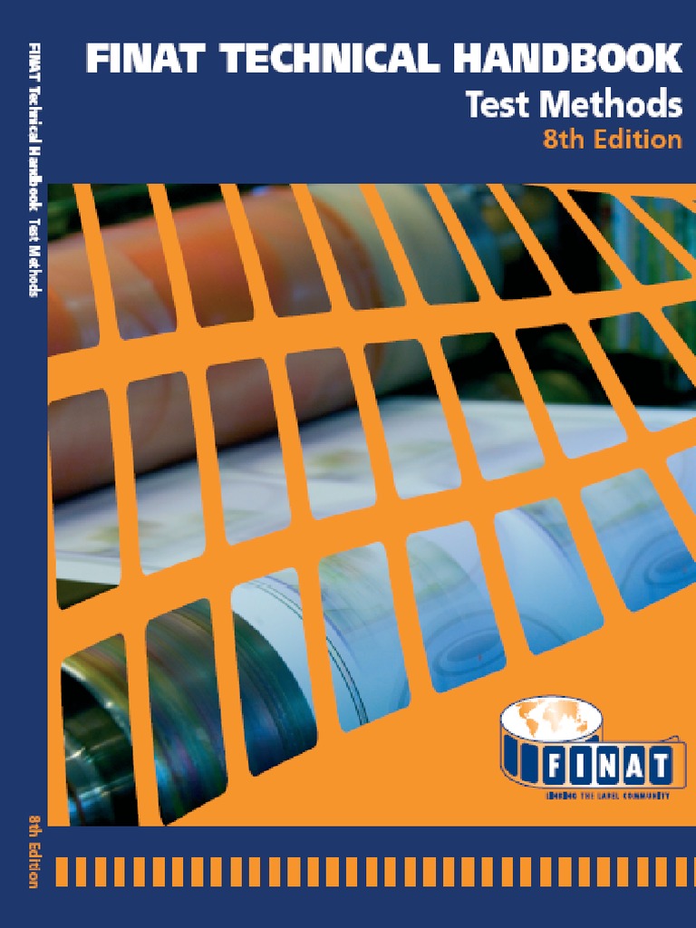Finat Test Methods 8th Edition | PDF | Adhesive | Ultraviolet