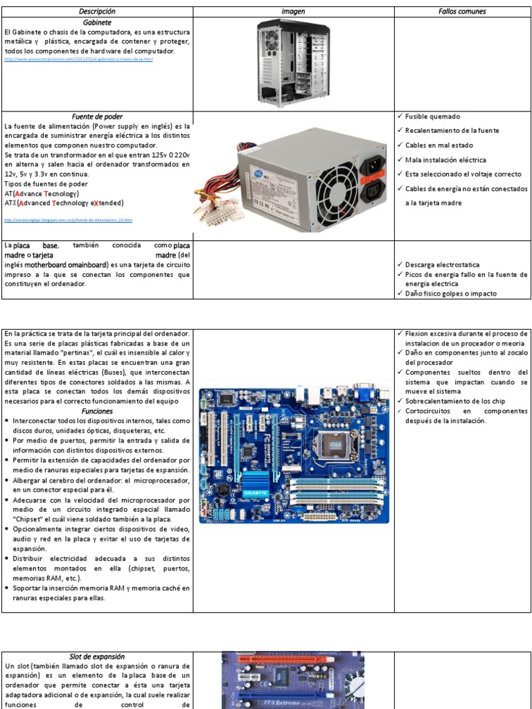 Hardware | PDF | Almacenamiento de datos de la computadora ...