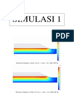 Simulasi 1: Deformasi Timbunan 1 (Tebal 0,5 M) 2 Hari U 2,11 X 10