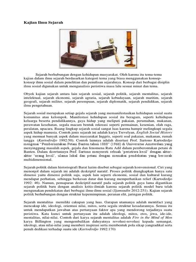 Kajian Ilmu Sejarah