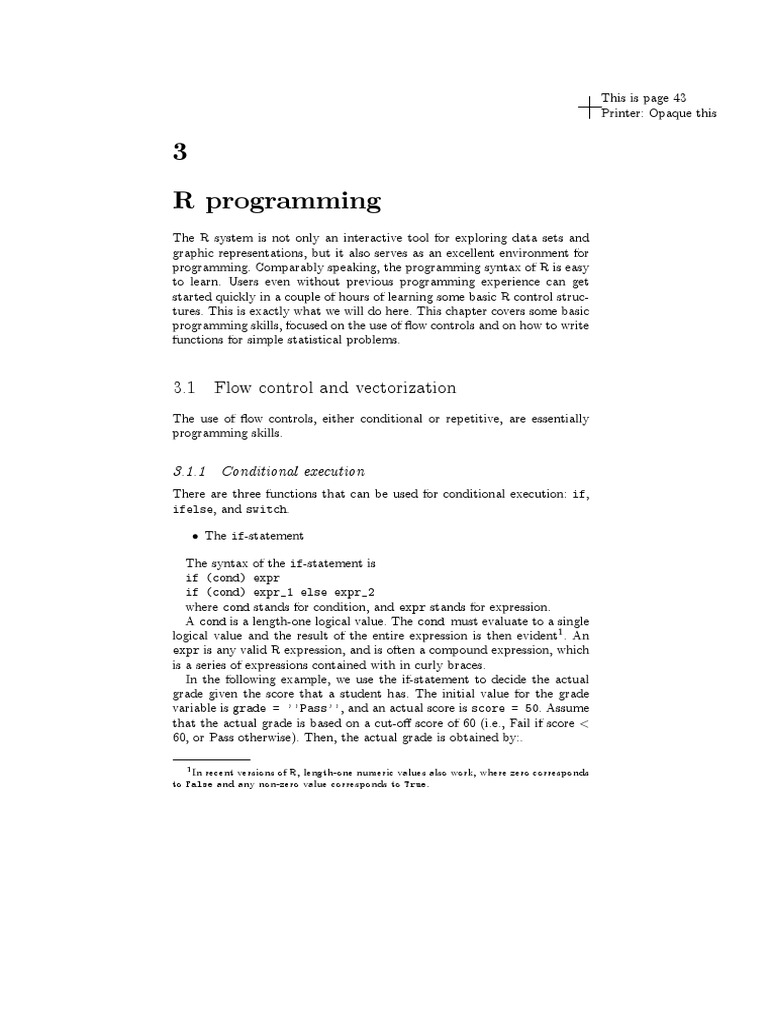 Chapter R Programming | PDF | Scope (Computer Science) | Normal ...