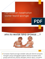 Pendidikan Kesehatan Water Tepid Sponge