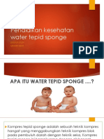 Pendidikan kesehatan water tepid sponge