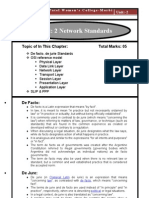 Unit: 2 Network Standards: Topic of in This Chapter: Total Marks: 05