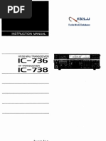 Icom IC-736 738 Instruction Manual