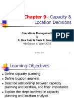 Chapter 9-: Capacity & Location Decisions