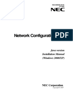 Network Configuration Tool: Java Version Installation Manual (Windows 2000/XP)