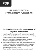 Irrigation Performance Evaluation