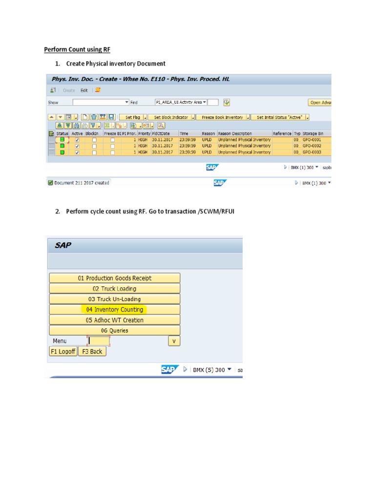 RF Cycle Count Process and Issues | PDF