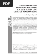 SIQUEIRA, J. O argumento da indispensabilidade e  a existência dos objetos matemáticos.pdf