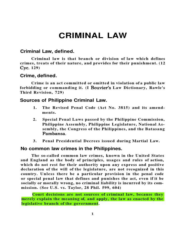 Reyes RPC Book-1 PDF | PDF | Ex Post Facto Law | Court Martial