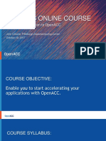 Openacc Online Course: Lecture 1: Introduction To Openacc
