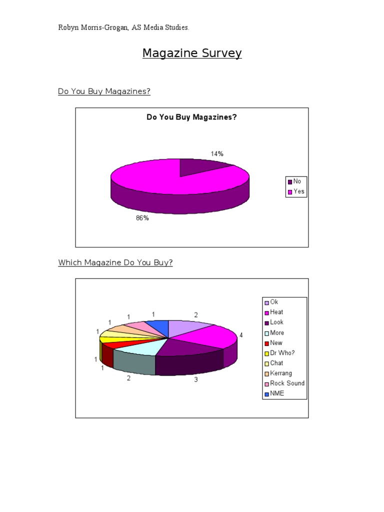 Magazine Survey | PDF