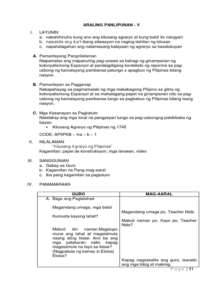 Elementary math lesson plan examples picture