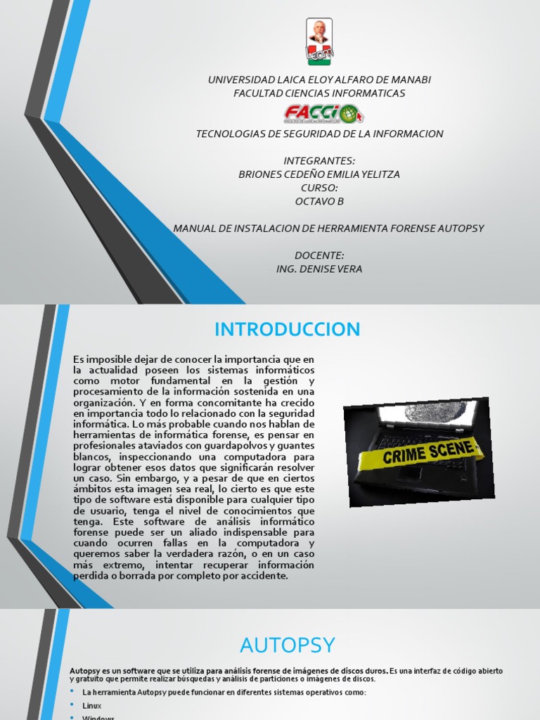 Diapositivas Autopsy | PDF | Interfaces gráficas de usuario | Archivo ...