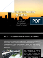 Land Subsidence in Jakarta