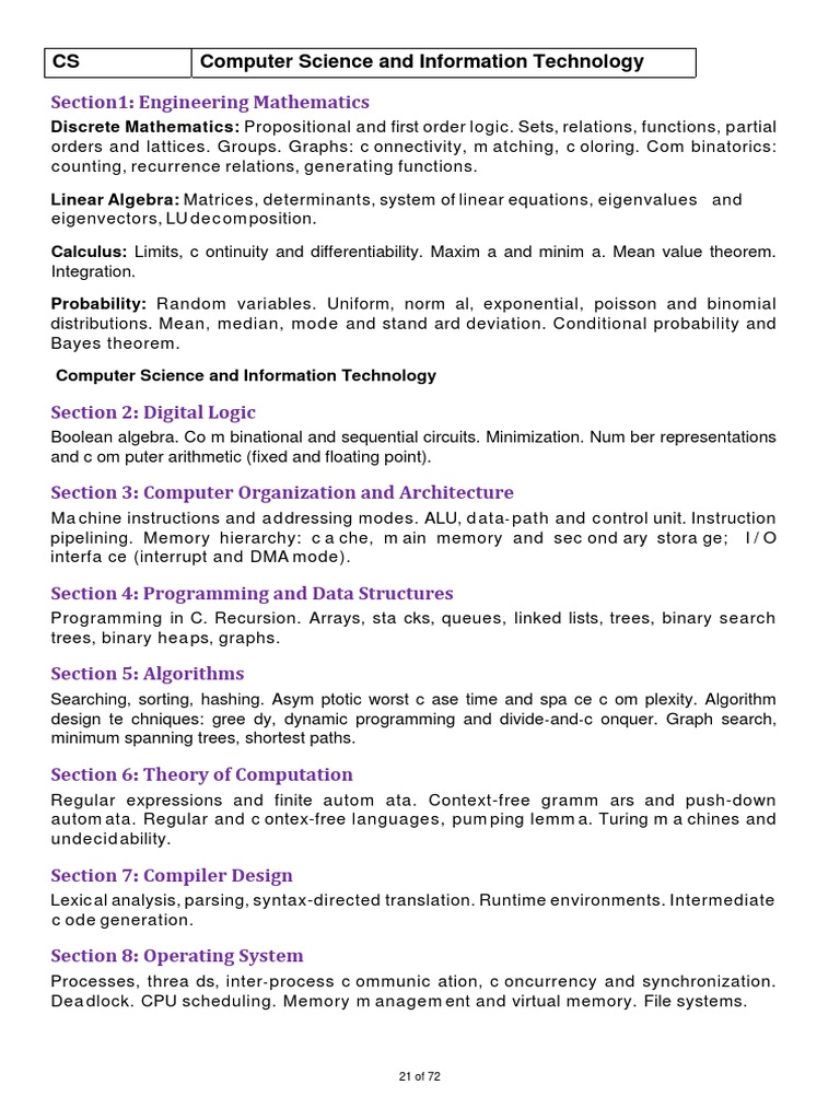 CS Computer Science and Information Technology | PDF | Computer Network ...