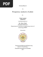 Frequency Analysis of Plate