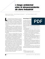 Análisis de Riesgo Ambiental y Su Aplicación Al Almacenamiento y Manejo de Cloro Industrial