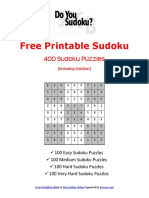 Free Print Ready Sudoku PDF