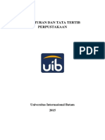 Tata Tertib Perpustakaan 2015