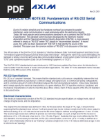 AN83 Maxim Fundamentals of RS-232 Serial Communications