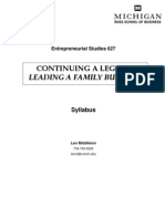 Leading a Family Business Syllabus