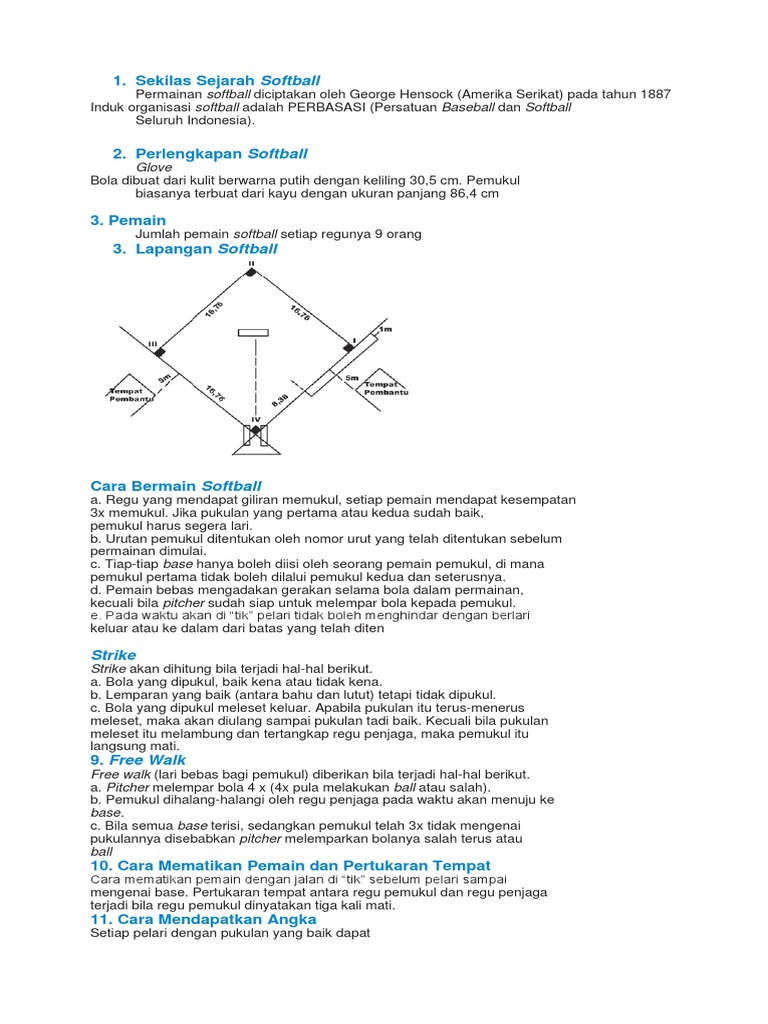 Istilah Softball | PDF
