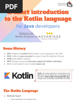 A Short Introduction To The Kotlin Language: For Java Developers