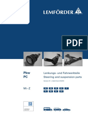 Lf - Cat - Ebook - Steering-Suspension-Parts-Pc - 05558 - In - V01 - Mi-Z (1) Jabucici Lemforder | Pdf | Machines | Systems Engineering
