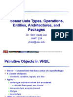 Scalar Data Types, Operations, Entities, Architectures, and Packages